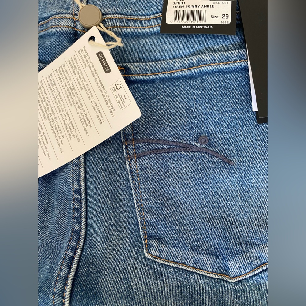 NEW NOBODY DENIM Siren Skinny  Ankle Super High Women’s Size 29 - Picture 15 of 16